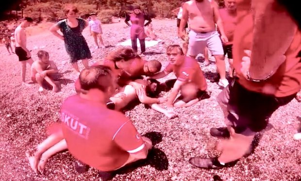 Deniz temizliğine gittiler, hayat kurtardılar